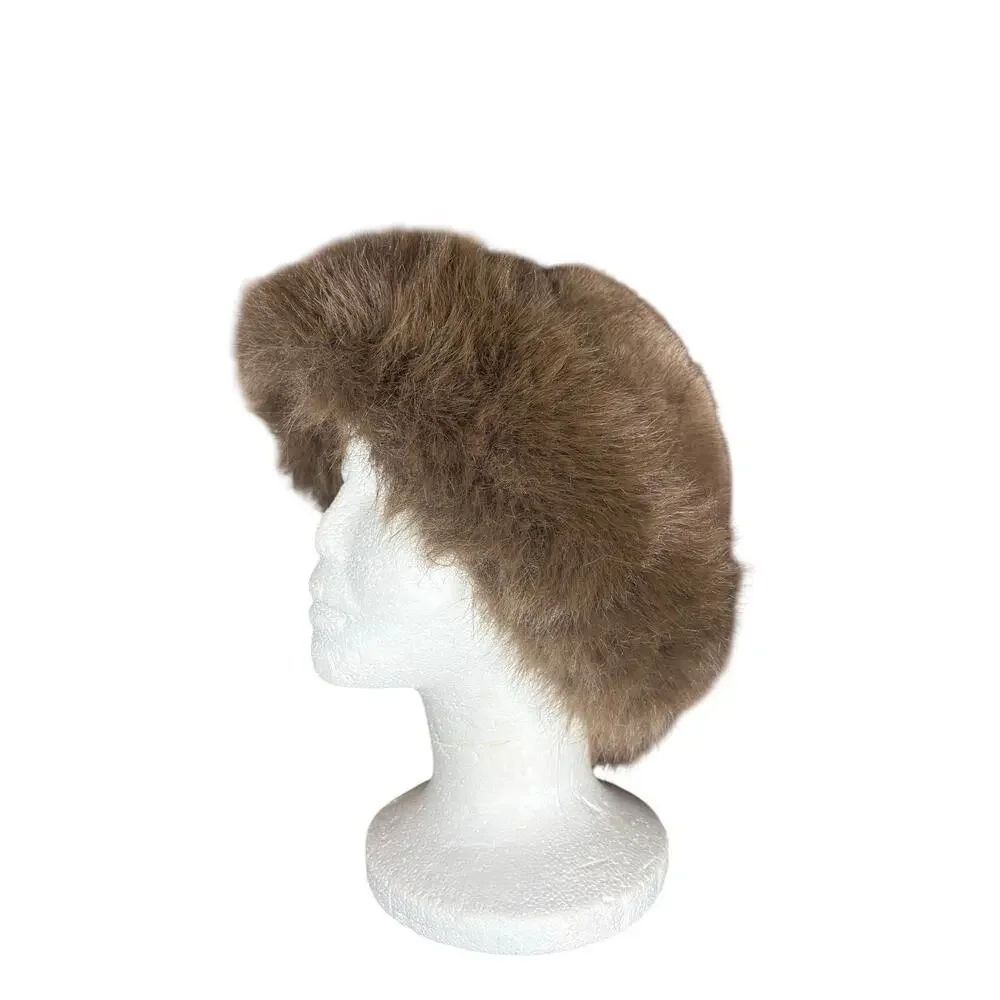 Unbranded- Warm Bucket Hat- Faux Fur- Reversable- OSFM- Medium Brown chic glam